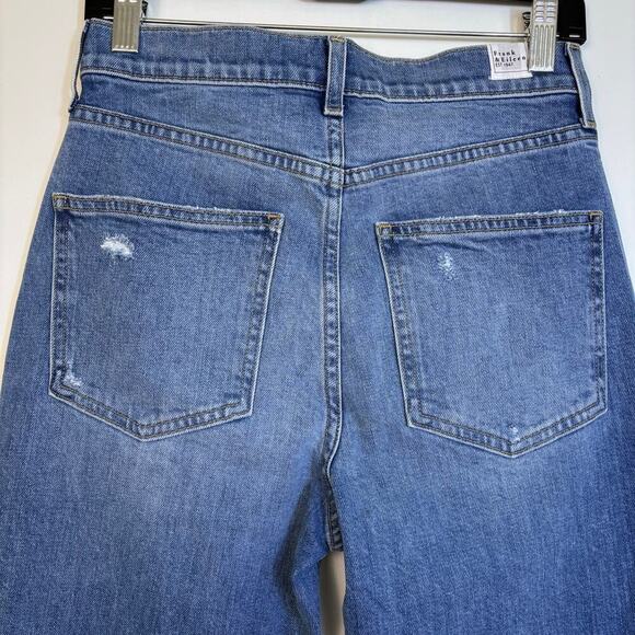 Frank & Eileen Monaghan Mom Jean Size 27 High Rise 1997 Wash Distressed Knee - Picture 5 of 13